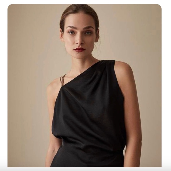 Reiss Tops - REISS Adalee Strappy Satin Top – Black (Size 6)